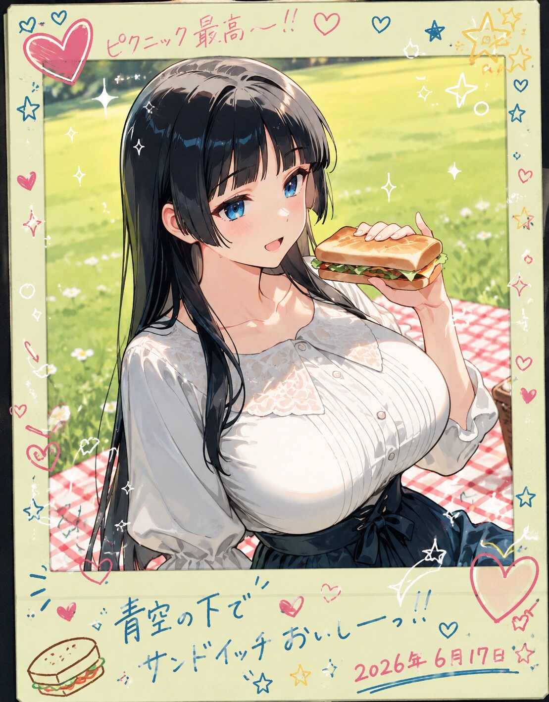 ピクニック記念デコフォト