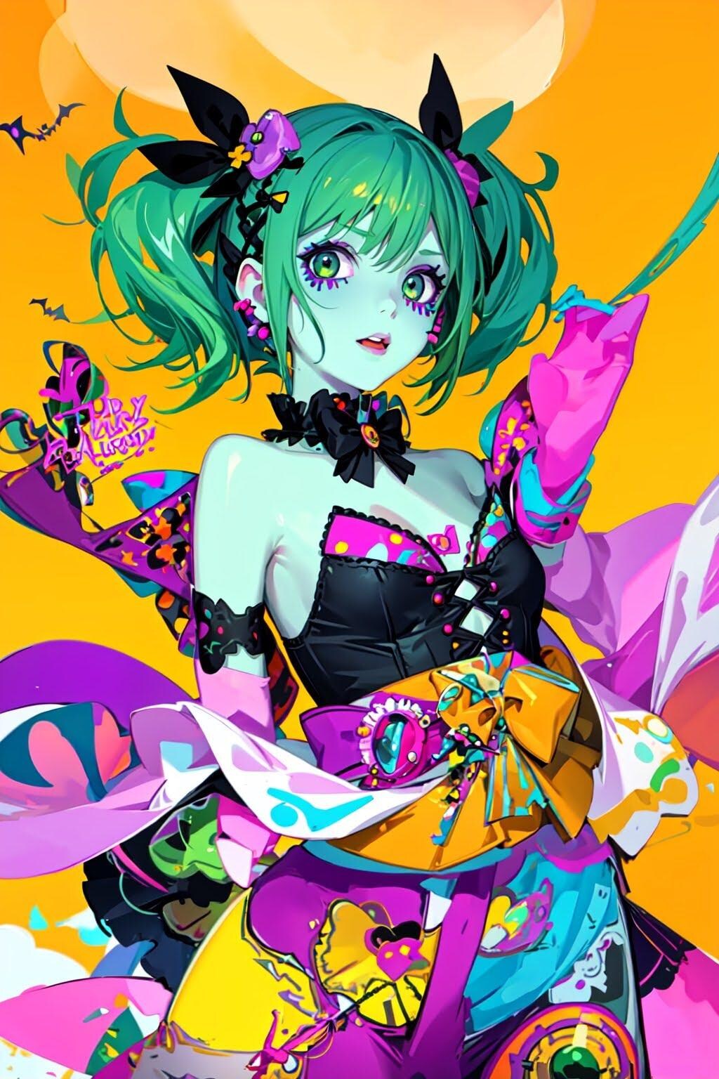 HALLOWEEN PARTY!! -Green Zombie-