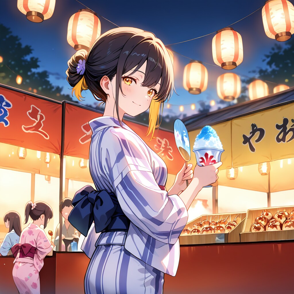 夏祭りの少女