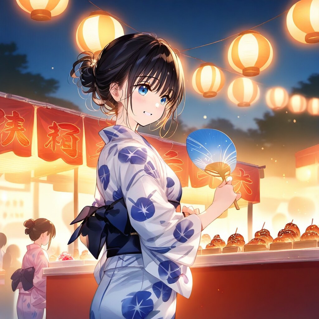 夏祭りの少女