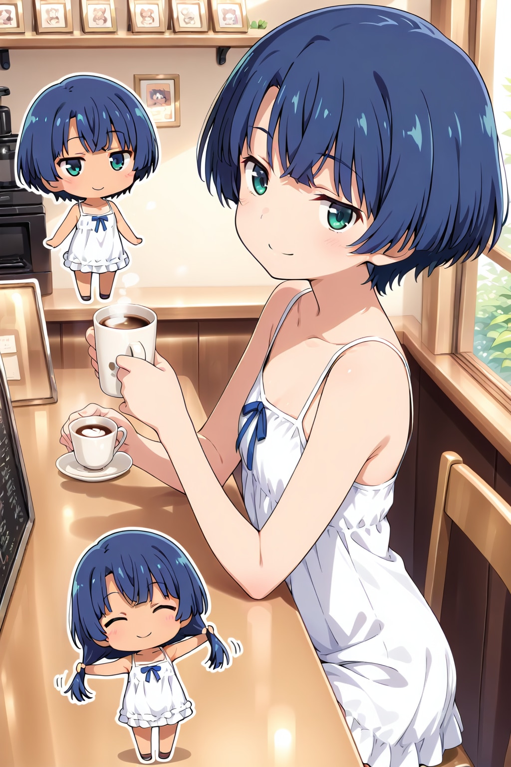 ☕カフェの柑菜さん(*´ω｀*) | の人気AIイラスト・グラビア