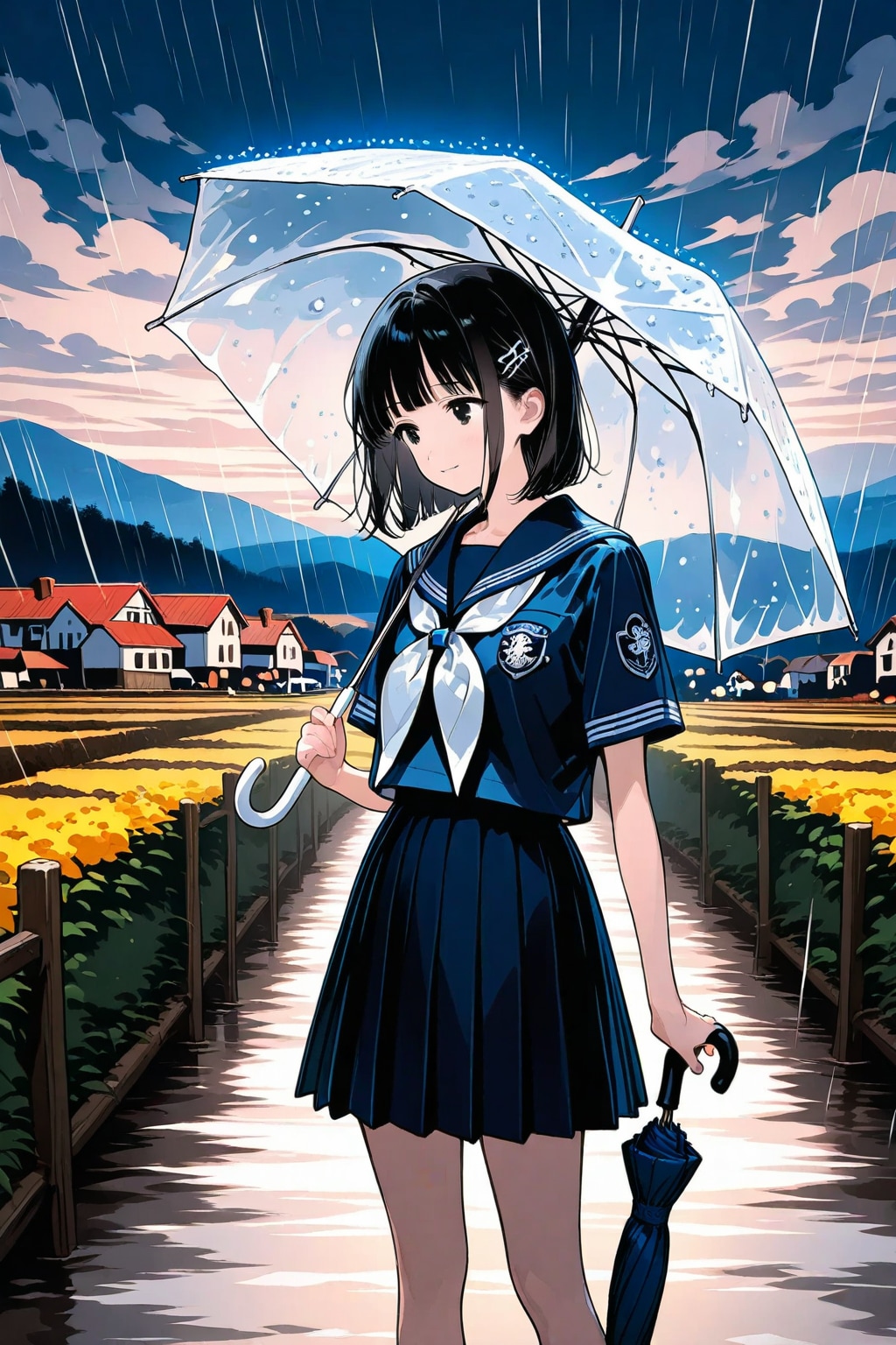 雨☔️に濡れて。