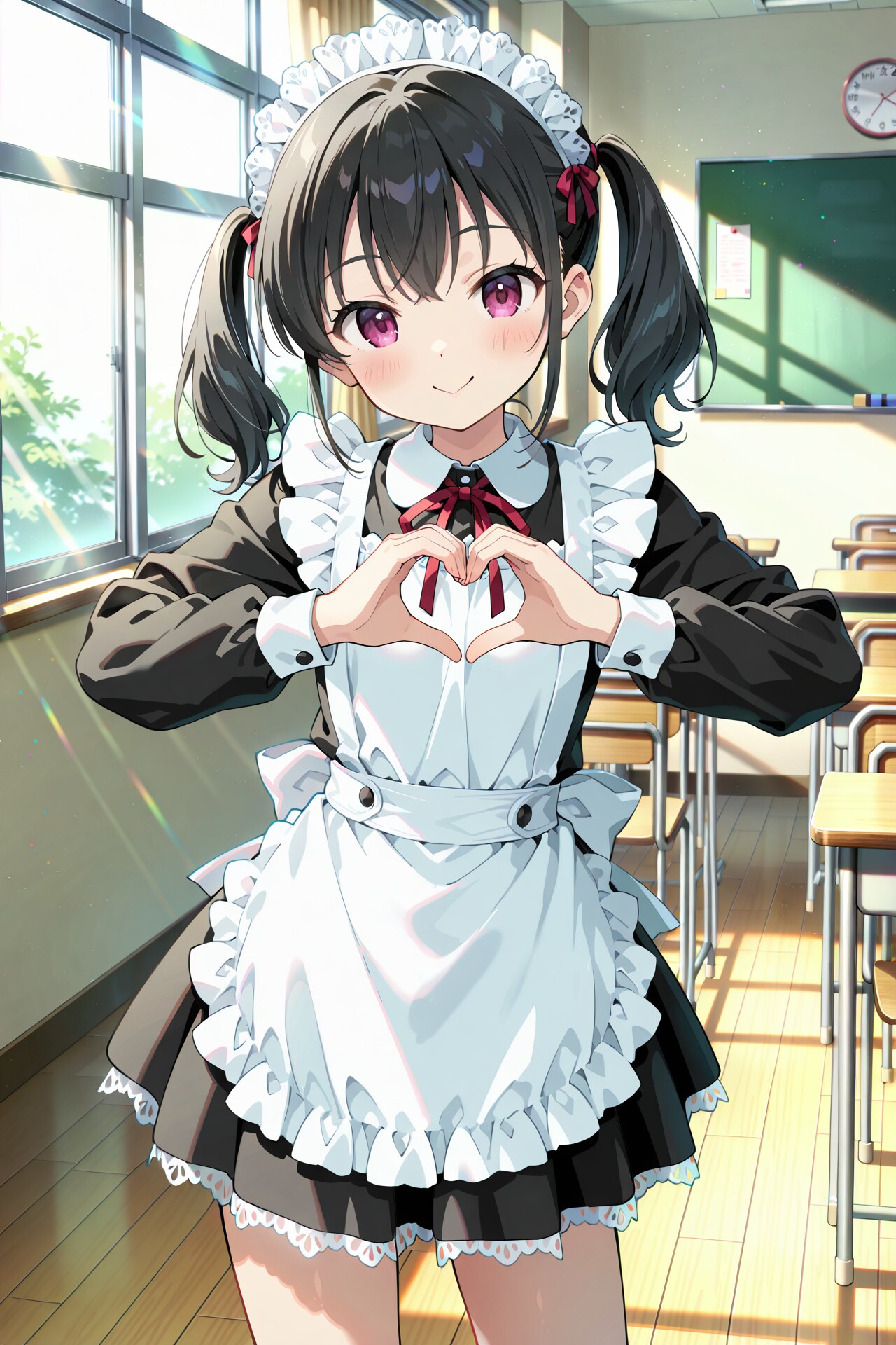 放課後メイドタイム♪ 〜スカートひらりの青春日誌〜 Y703 | の人気AIイラスト・グラビア