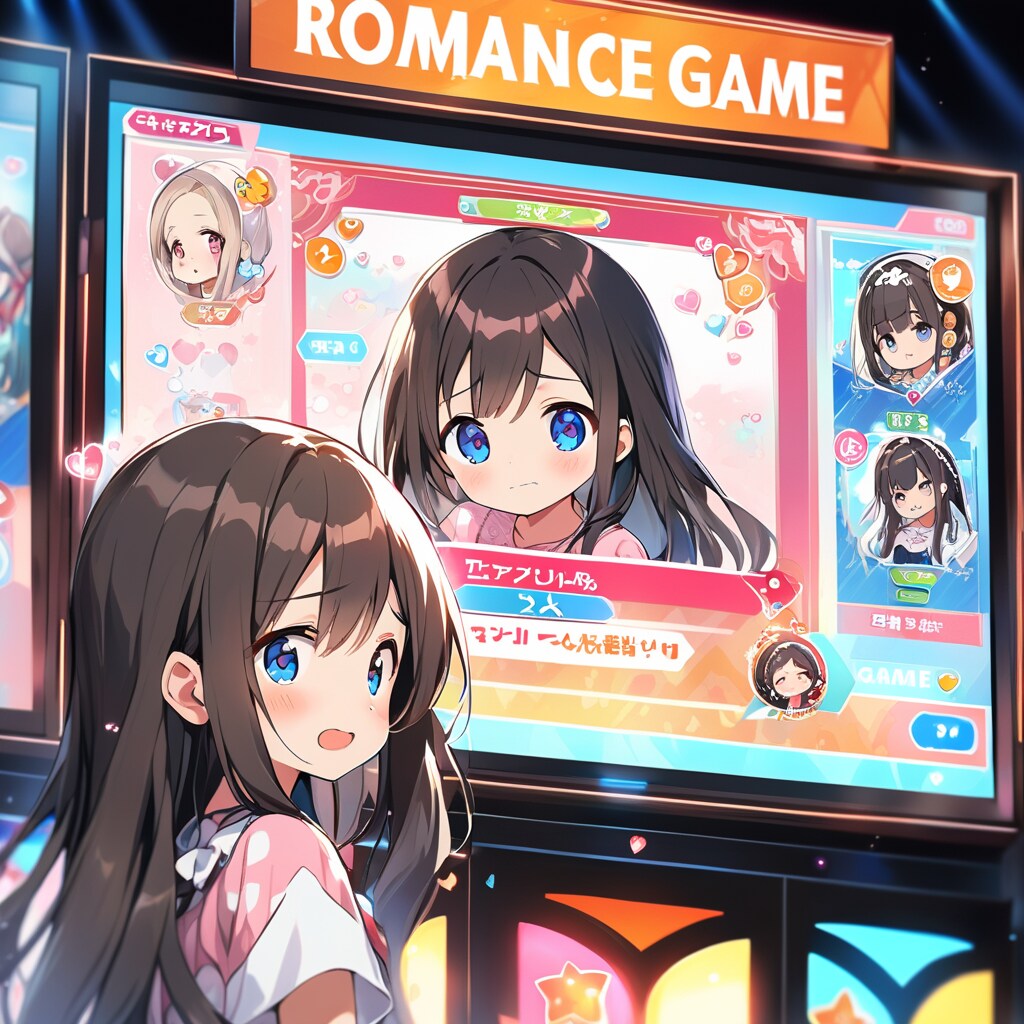 恋愛ゲームの主人公…になって当惑する小さな女の子