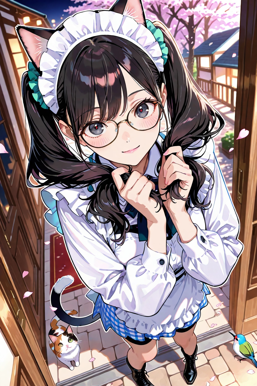 絵梨奈さんに教わった手ツインテを表現してみました❤️萌音がやったら変じゃないですか❤️