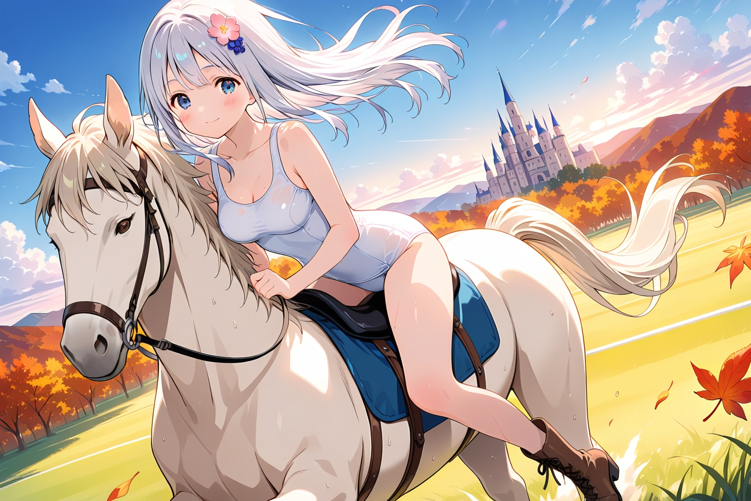 スク水乗馬会 (HARPY) | の人気AIイラスト・グラビア