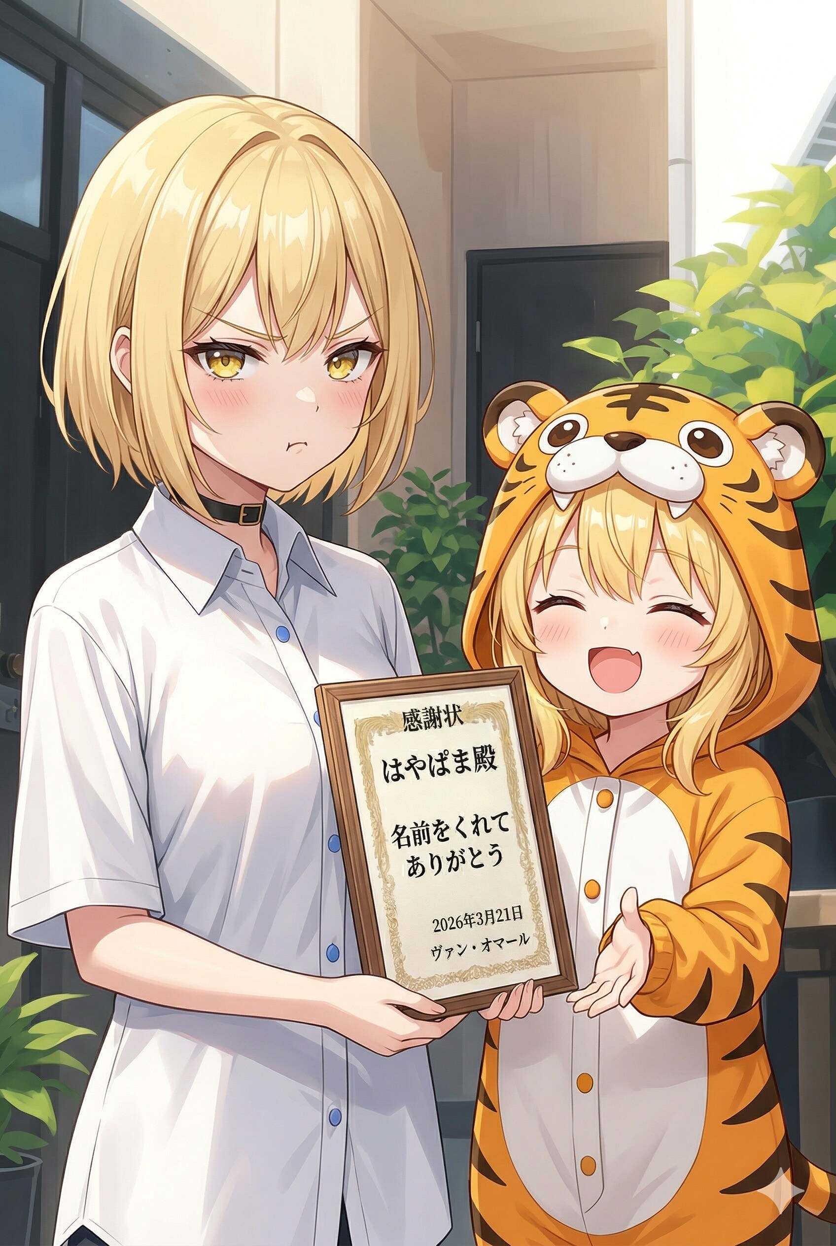 マルからの感謝状