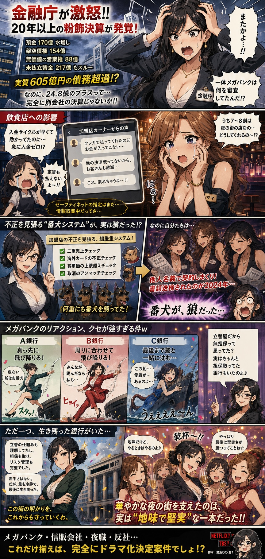あのクレジットカード会社が倒産！キャバクラ炎上か？