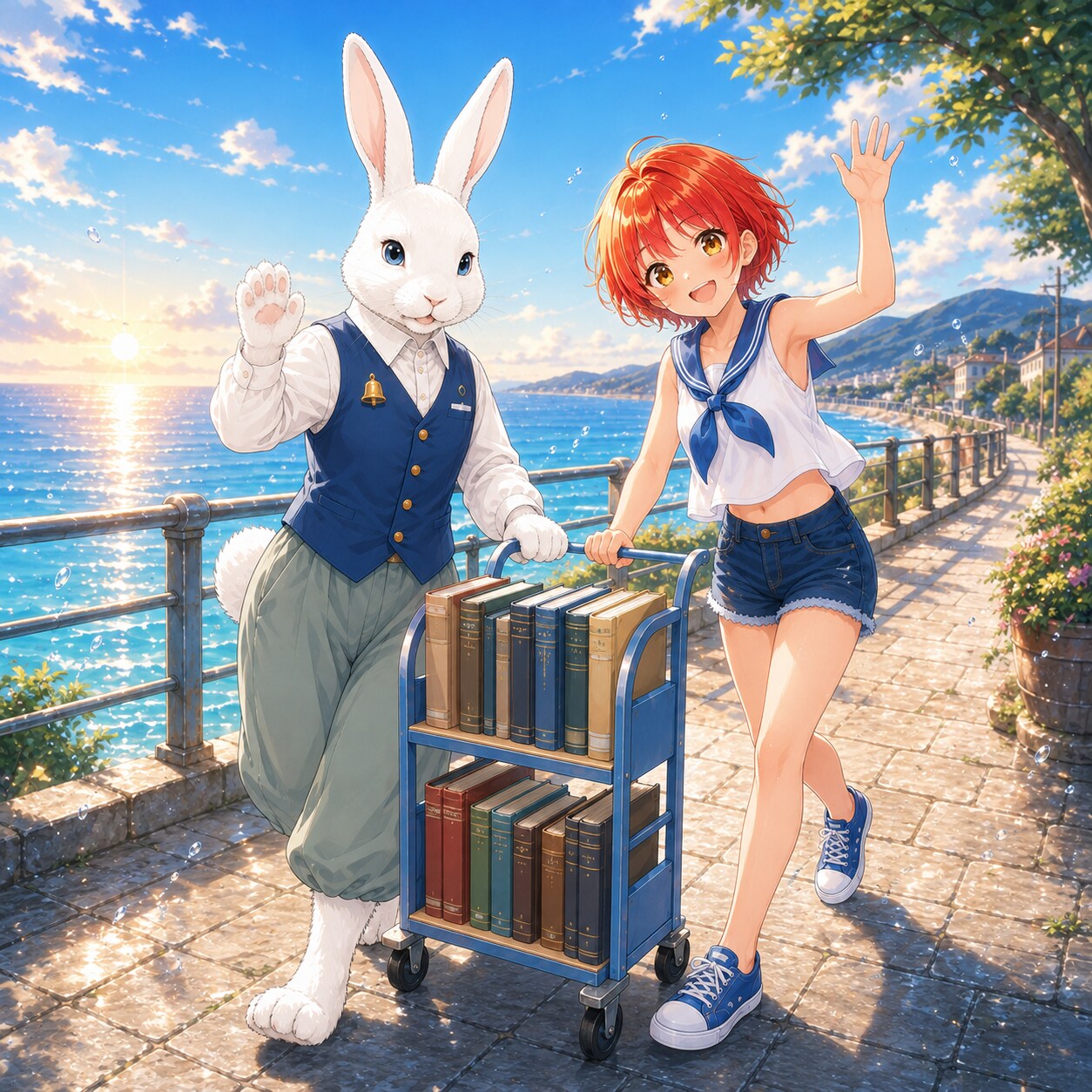 おはよウサギ（１７）ミミと秋津七海 GPTimages2.0 | の人気AIイラスト・グラビア