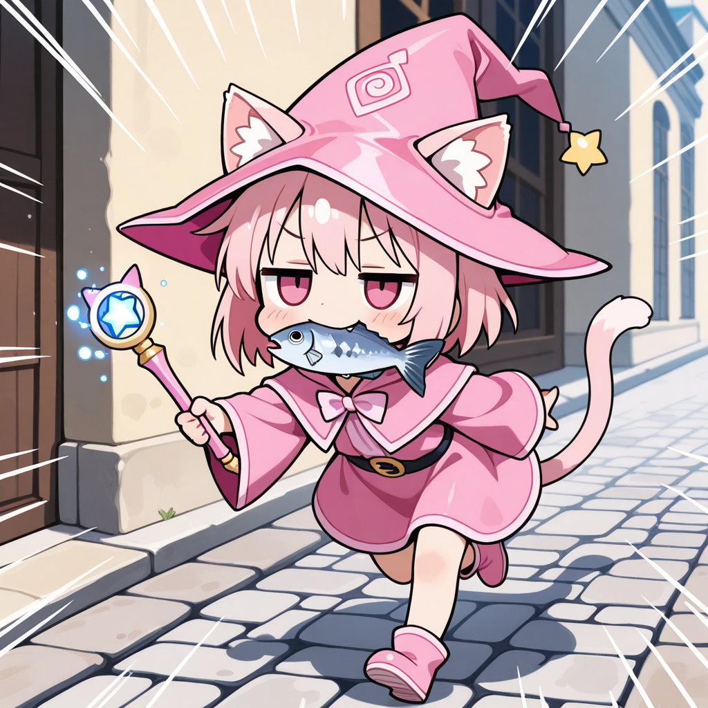 みゃほうの杖を持っていてもやる事は変わらにゃい！！