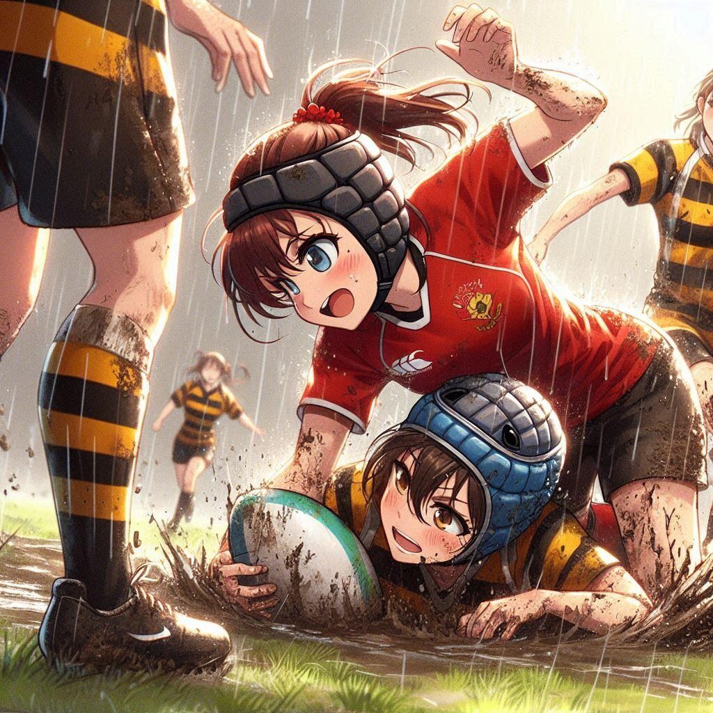 🏉泥まみれの女子ラグビー 125