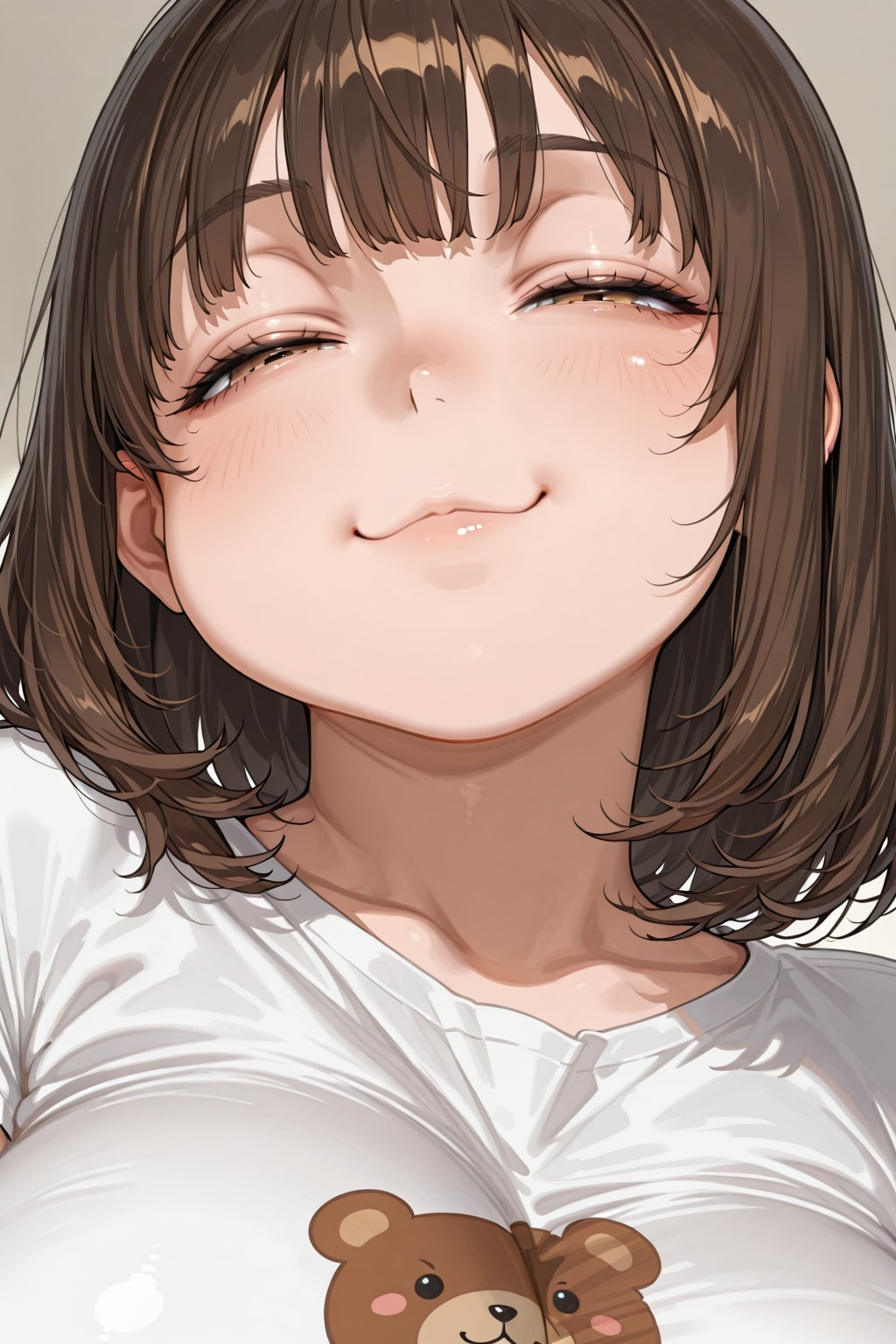 甘いもの食べた後のくまちゃん