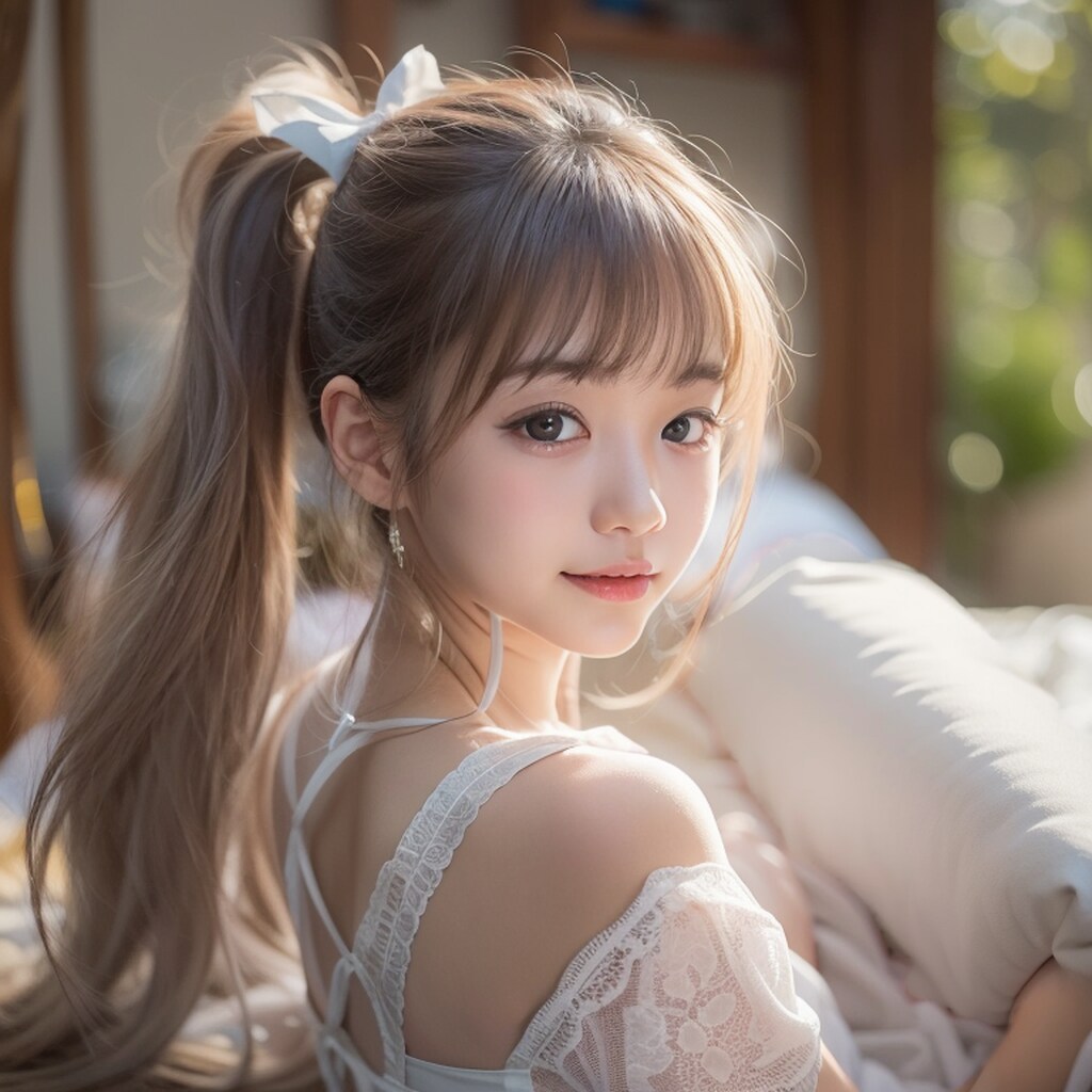 寝室にて