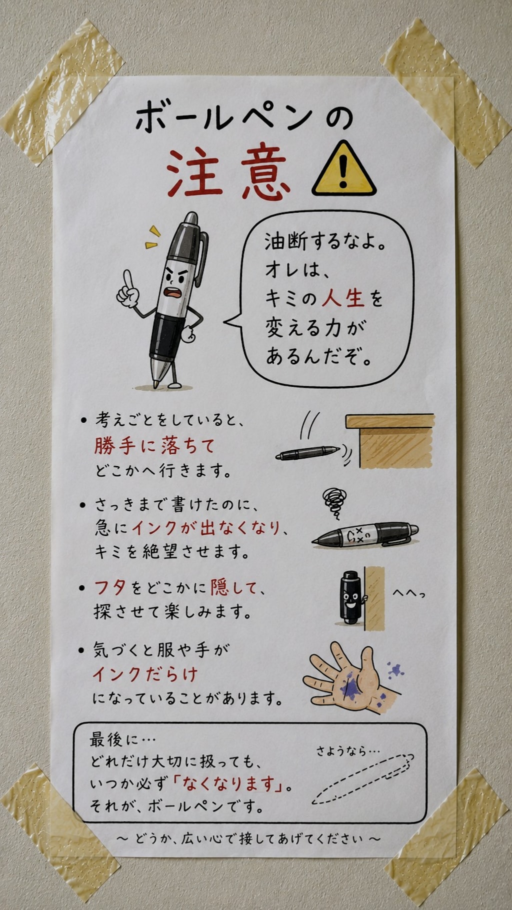 今日の貼り紙23