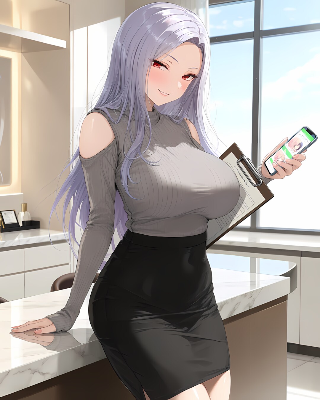 🎋休憩中にスマホをチェック、ミレナの七夕の企み💜