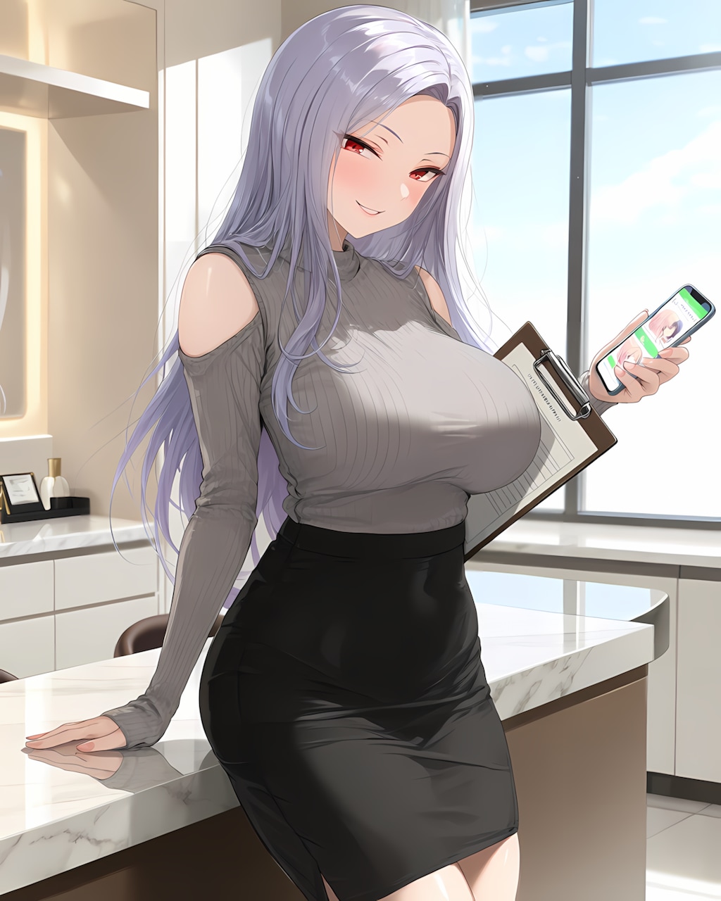 🎋休憩中にスマホをチェック、ミレナの七夕の企み💜