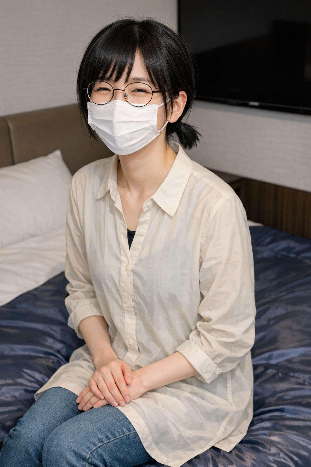 メガネ女子。