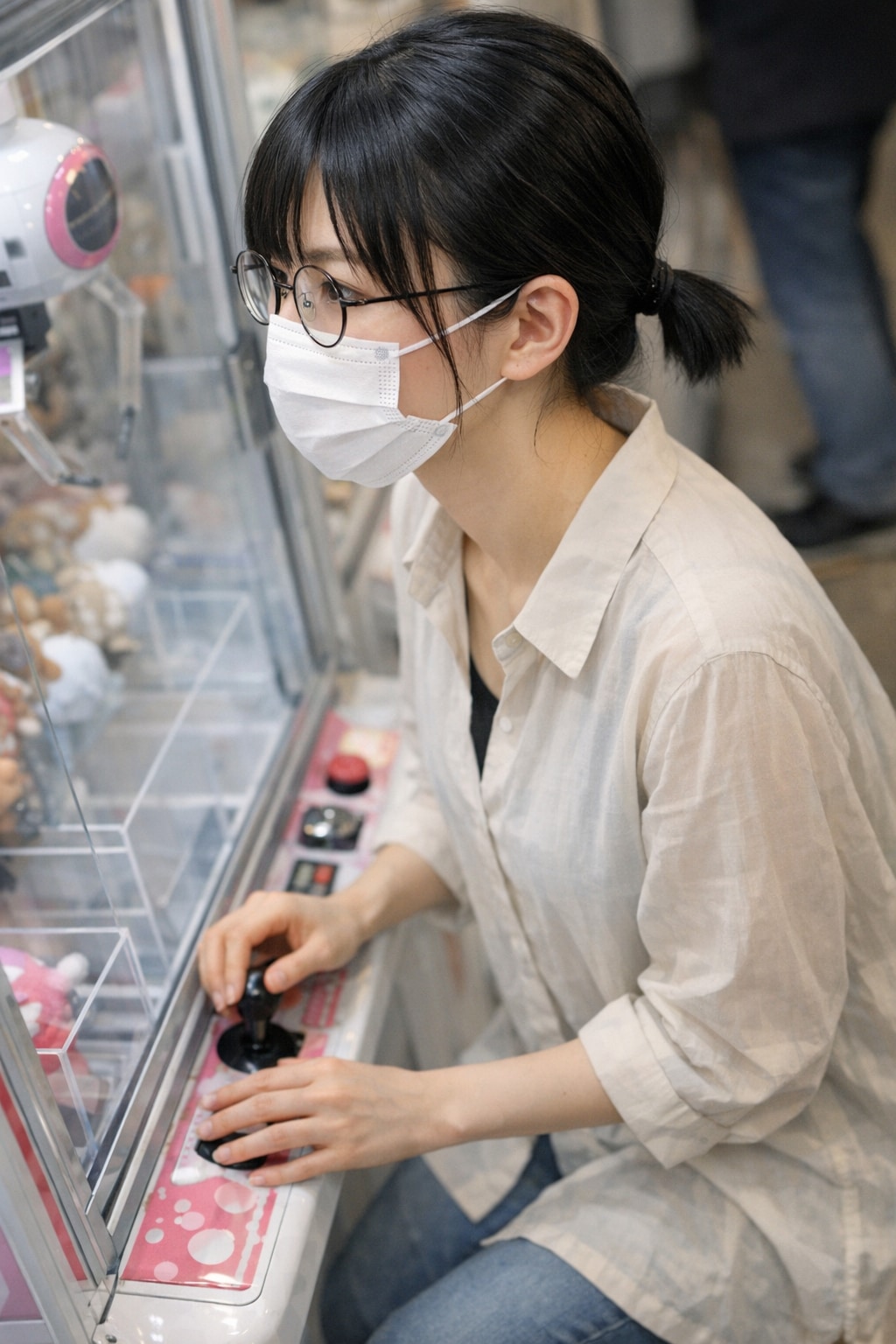 メガネ女子。