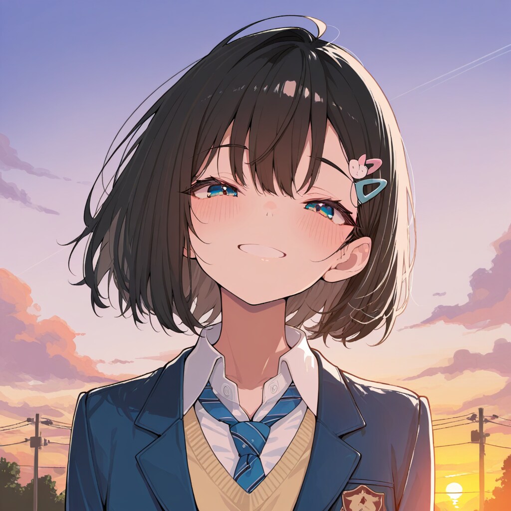 夕日の帰り道