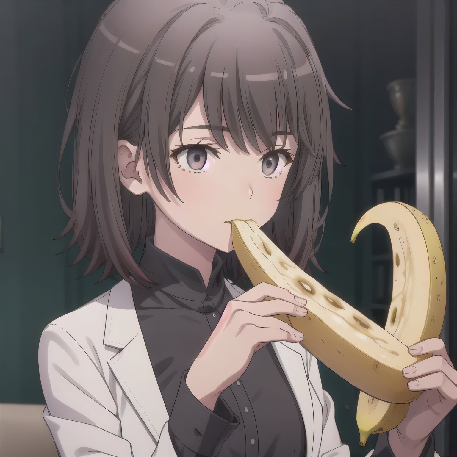 黒髪ボブでスーツの少女２ | の人気AIイラスト・グラビア