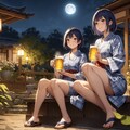ビールでお月見 X917 5枚目