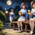 ビールでお月見 X917 9枚目