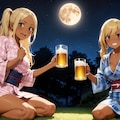 ビールでお月見 X917 12枚目