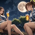 ビールでお月見 X917 6枚目