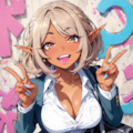 褐色エルフギャル 2枚目