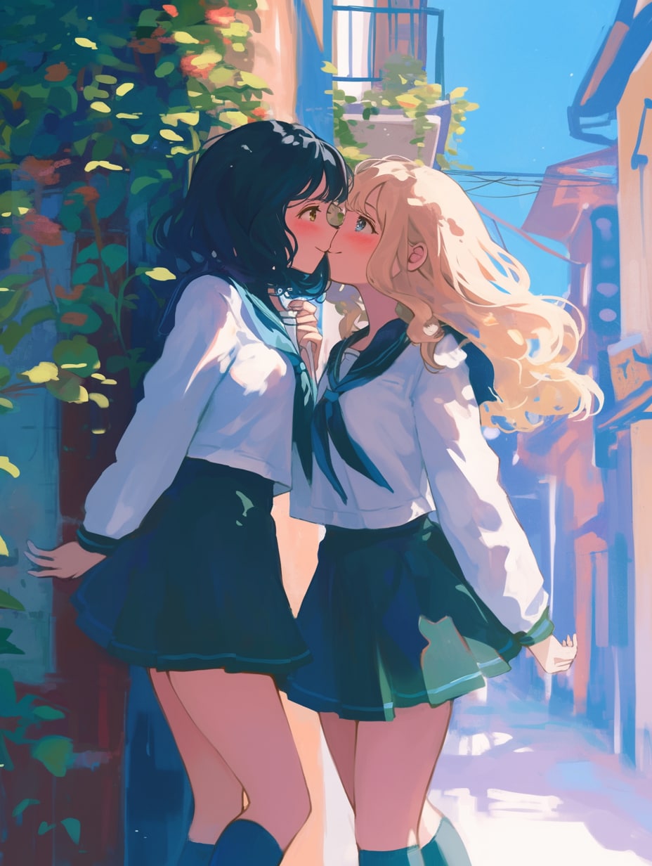 キスしたい二人のJK166