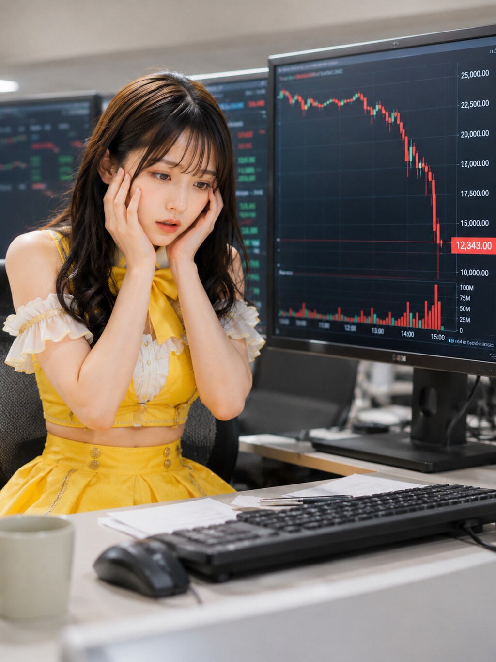 暴落してしまった困ったな
