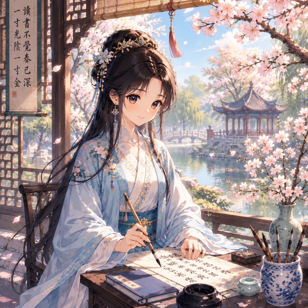 明王朝の宮女風