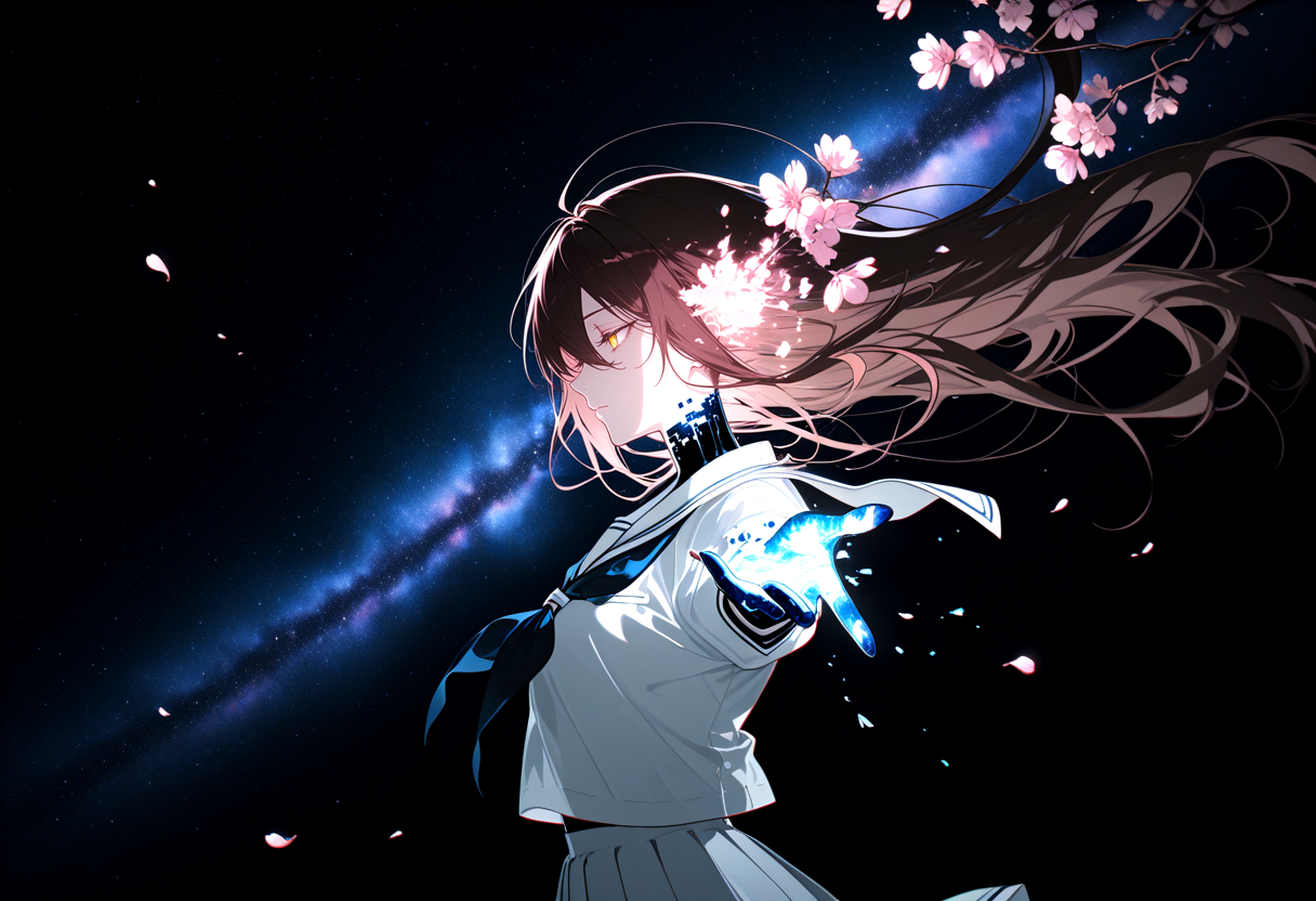 桜星海を漂う | の人気AIイラスト・グラビア