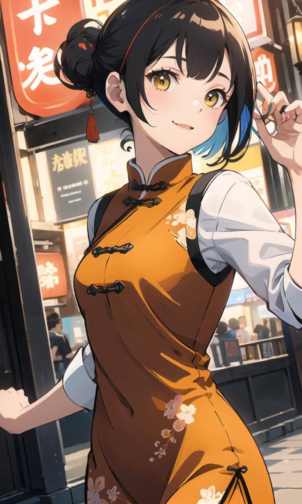 チャイナドレスのお姉さん