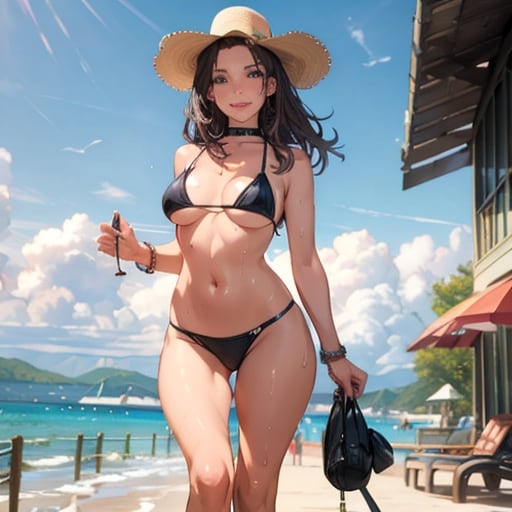 ビーチの女