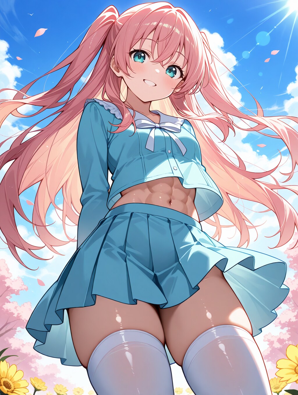 【今日の腹筋】風で捲れて