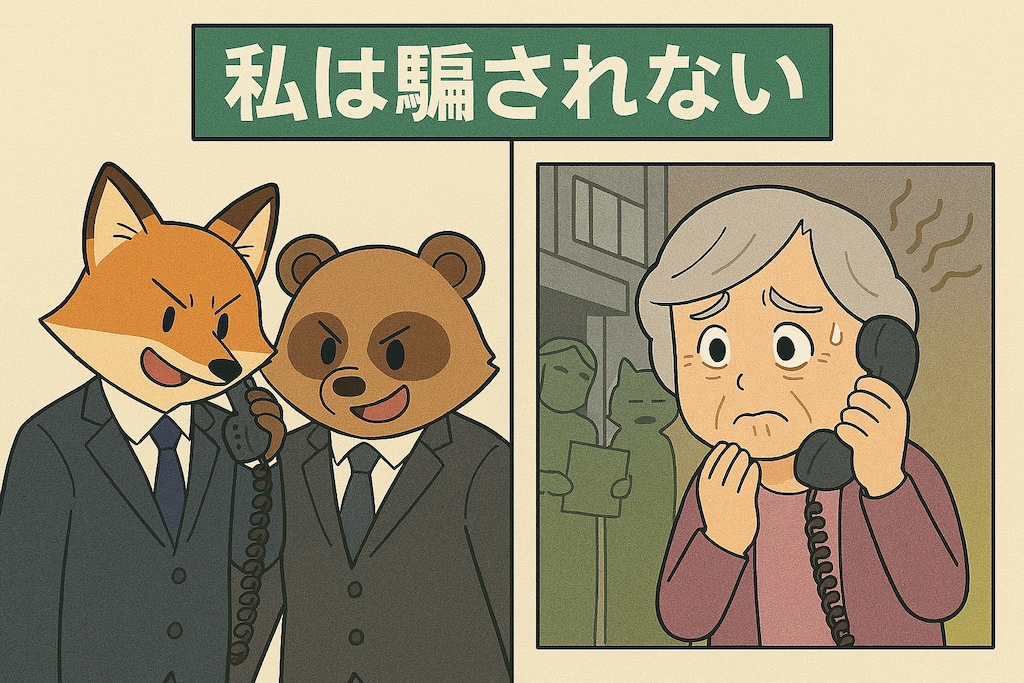 私はだまされない