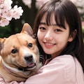 ワンちゃんとお花見 No.1 4枚目