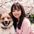 ワンちゃんとお花見 No.1 9枚目