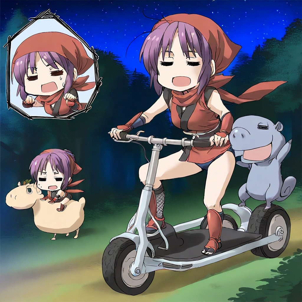 忍ルマの紫髪ちゃん