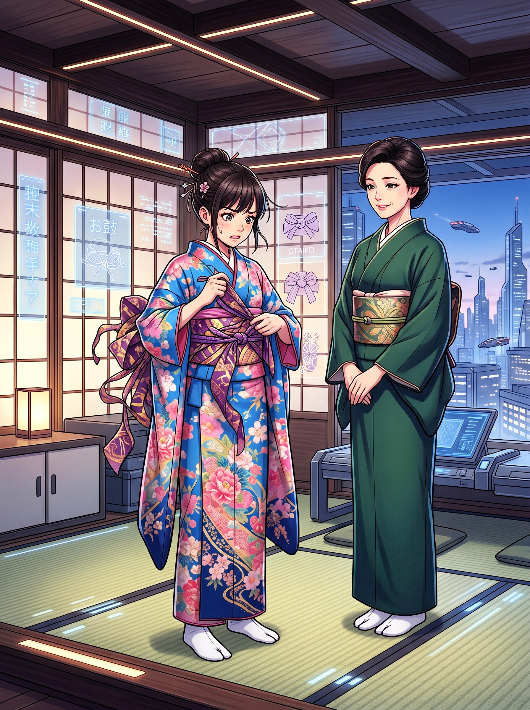 着物の着付け | の人気AIイラスト・グラビア