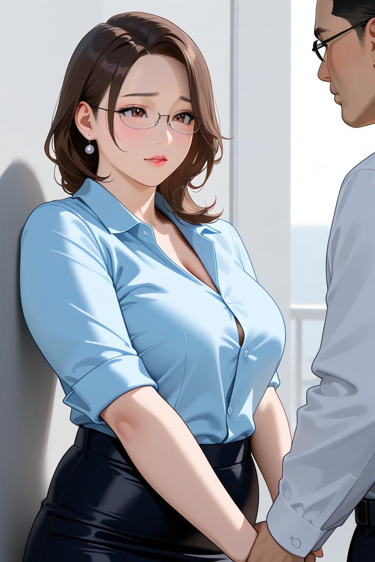 私みたいなおばさんにそんな...やめてよ