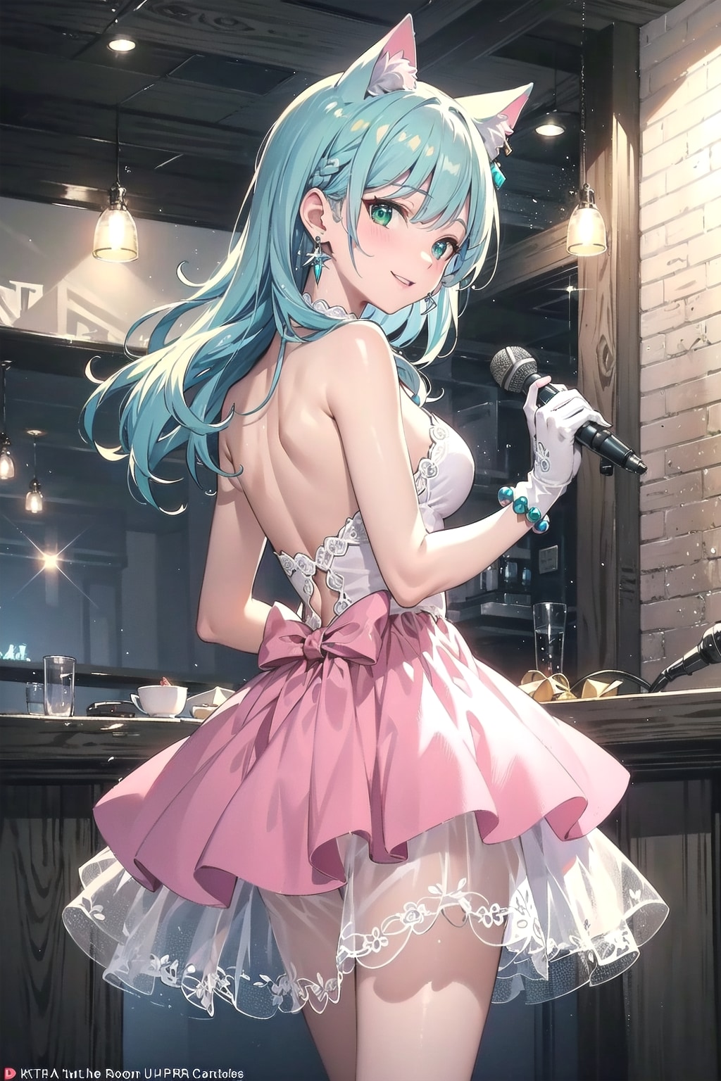 二次会はカラオケですよ🎤🐱🎶 | の人気AIイラスト・グラビア