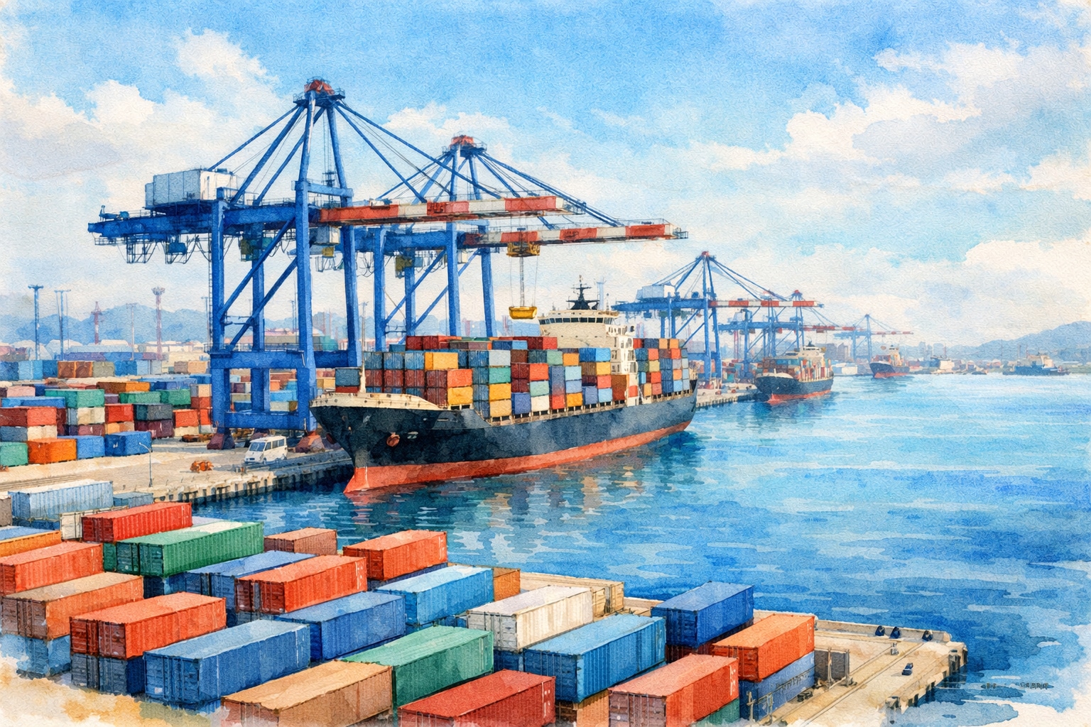 商港（Commercial Port） | の人気AIイラスト・グラビア