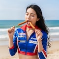 ソーセージを食べるRQ 9枚目