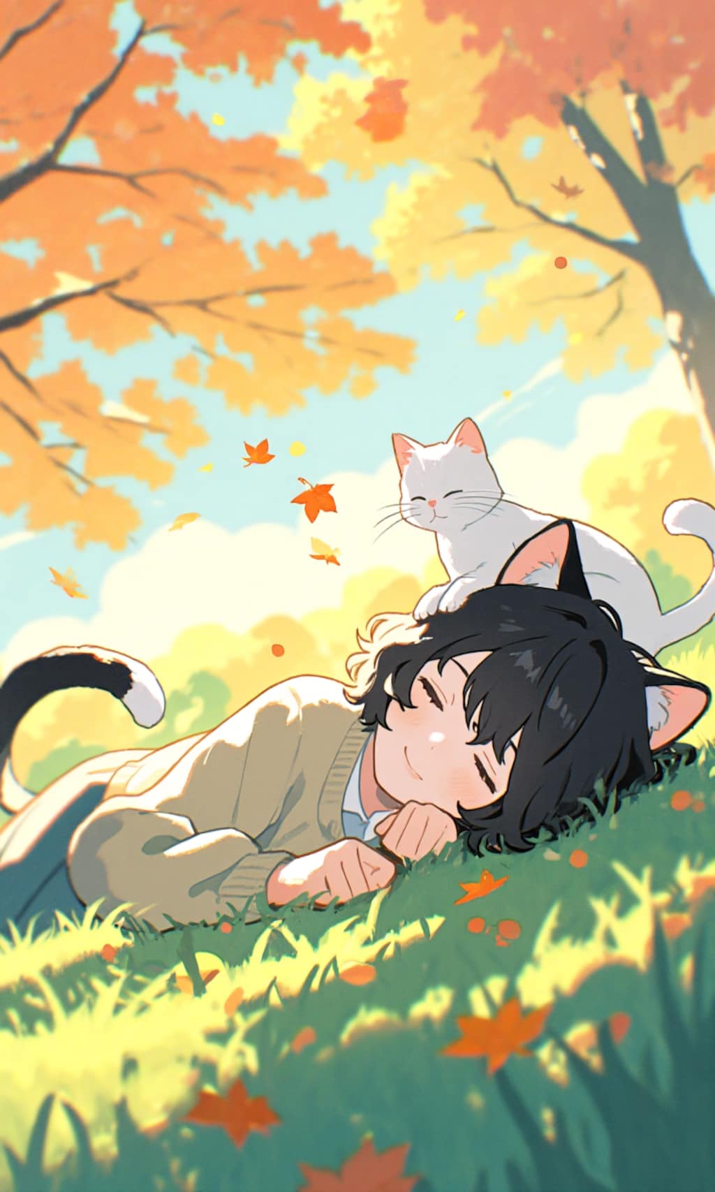 お昼寝にゃんこ