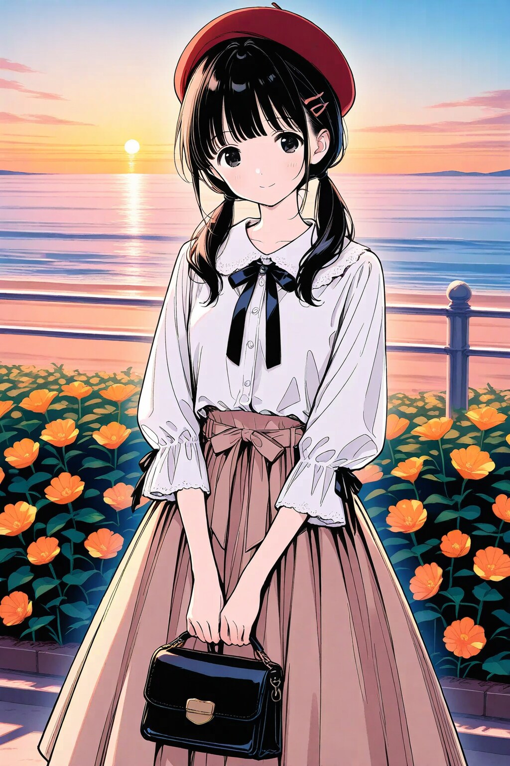 海辺の次女ちゃん🌕✨