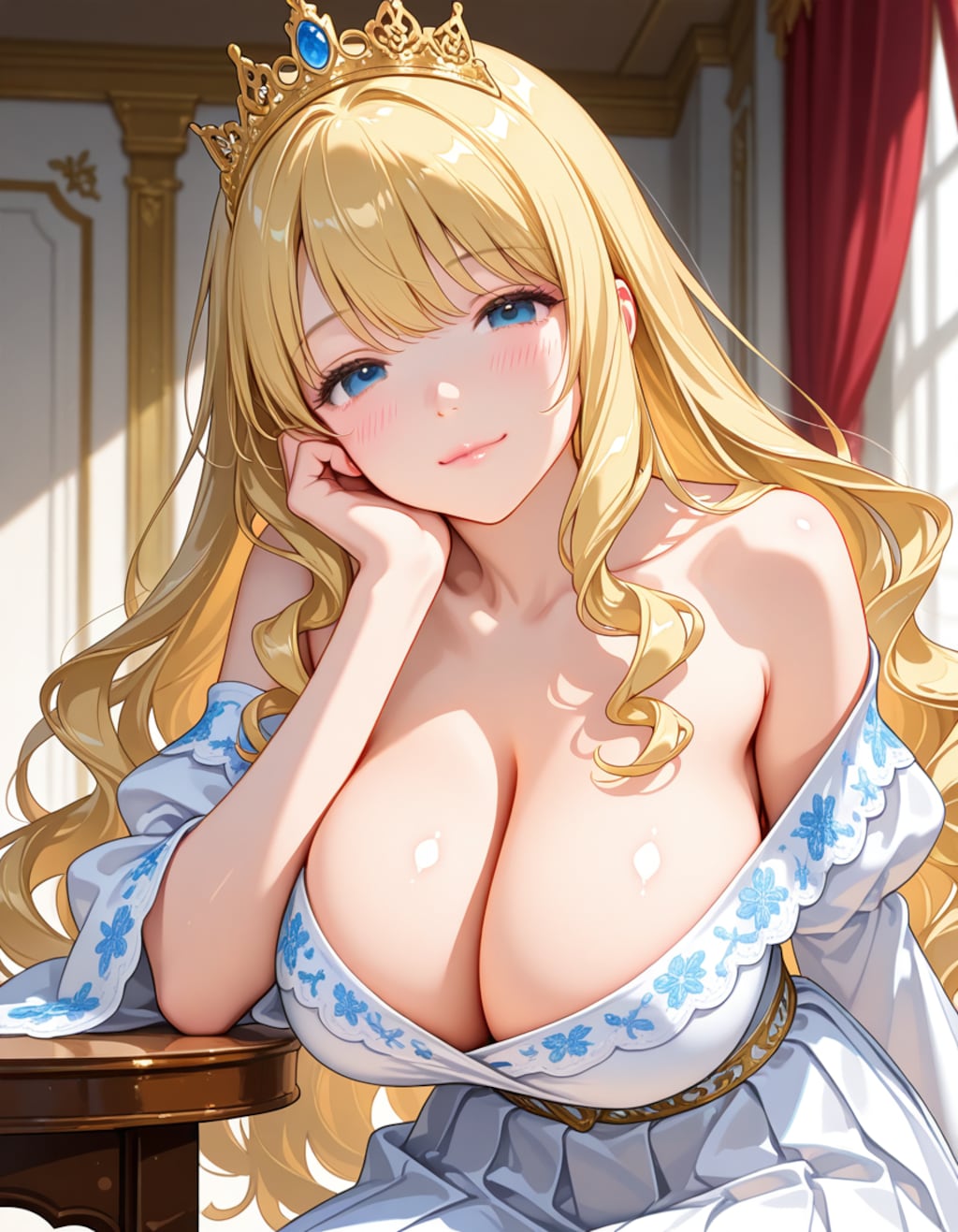 優雅に見つめてくるエルーナ王女