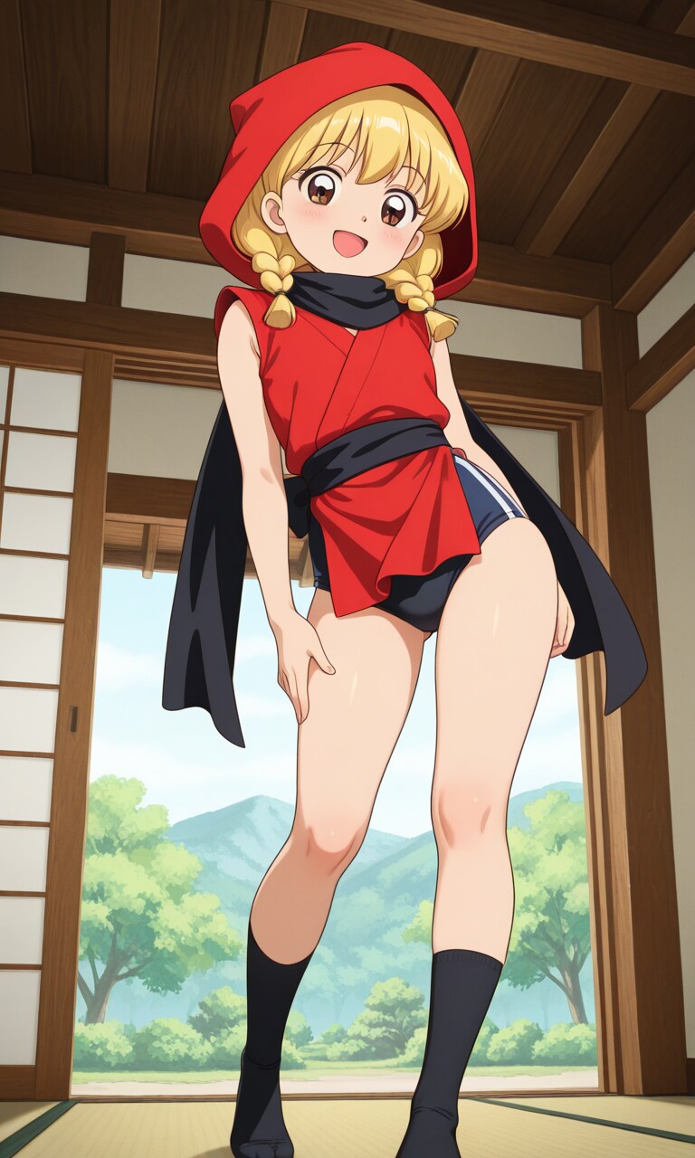 赤頭巾チャチャ（ブルマ忍者姿）