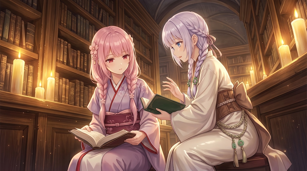 静謐なる書架の灯